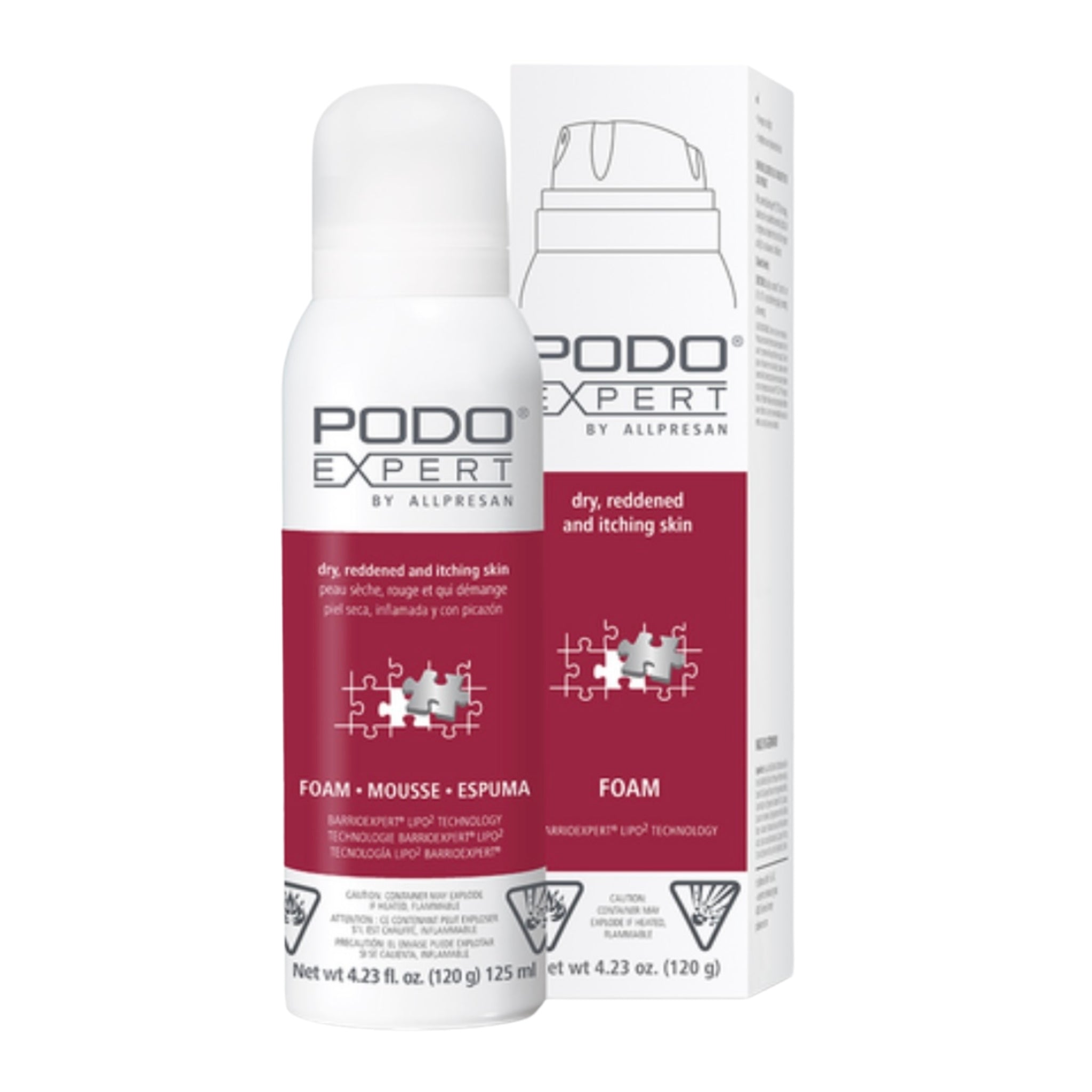 PodoExpert Reddened, Itchy Skin Foam