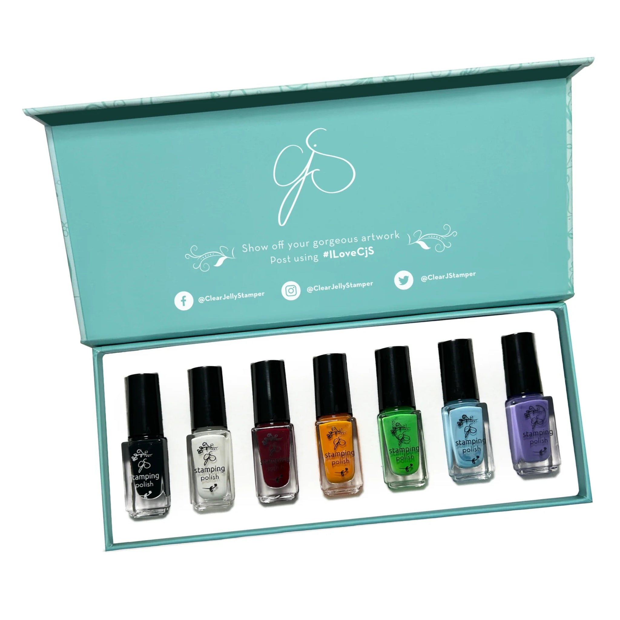 Nail Art Stamping Color Kit - Starter (7 Colors)